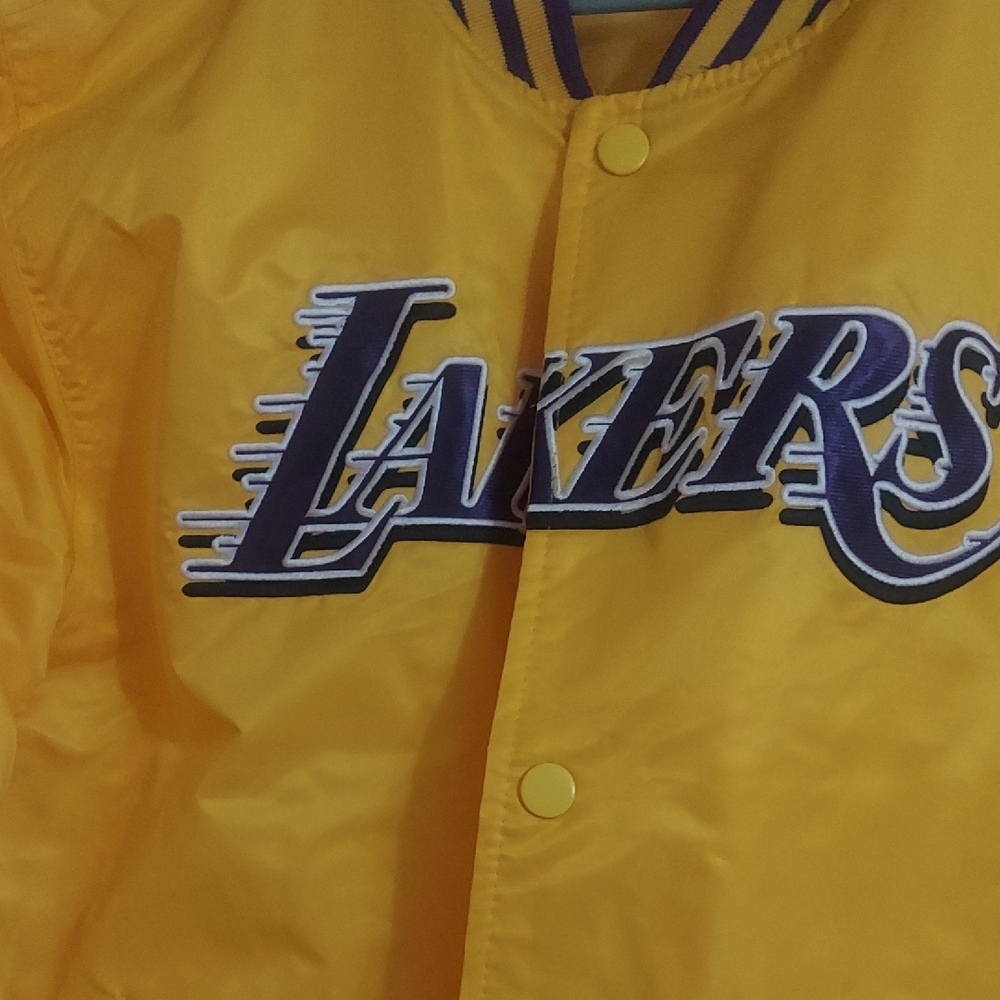 NBA Lakers Gold Jacket with Purple Accents